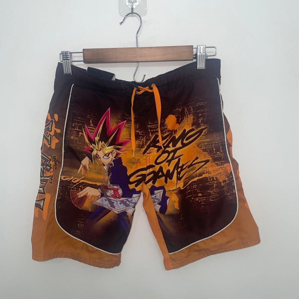 Vintage Y2K Yu-Gi-Oh! Boys Swim Trunks (0264)